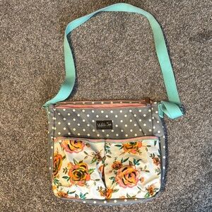 Matilda Jane Diaper Bag Floral and polka dots